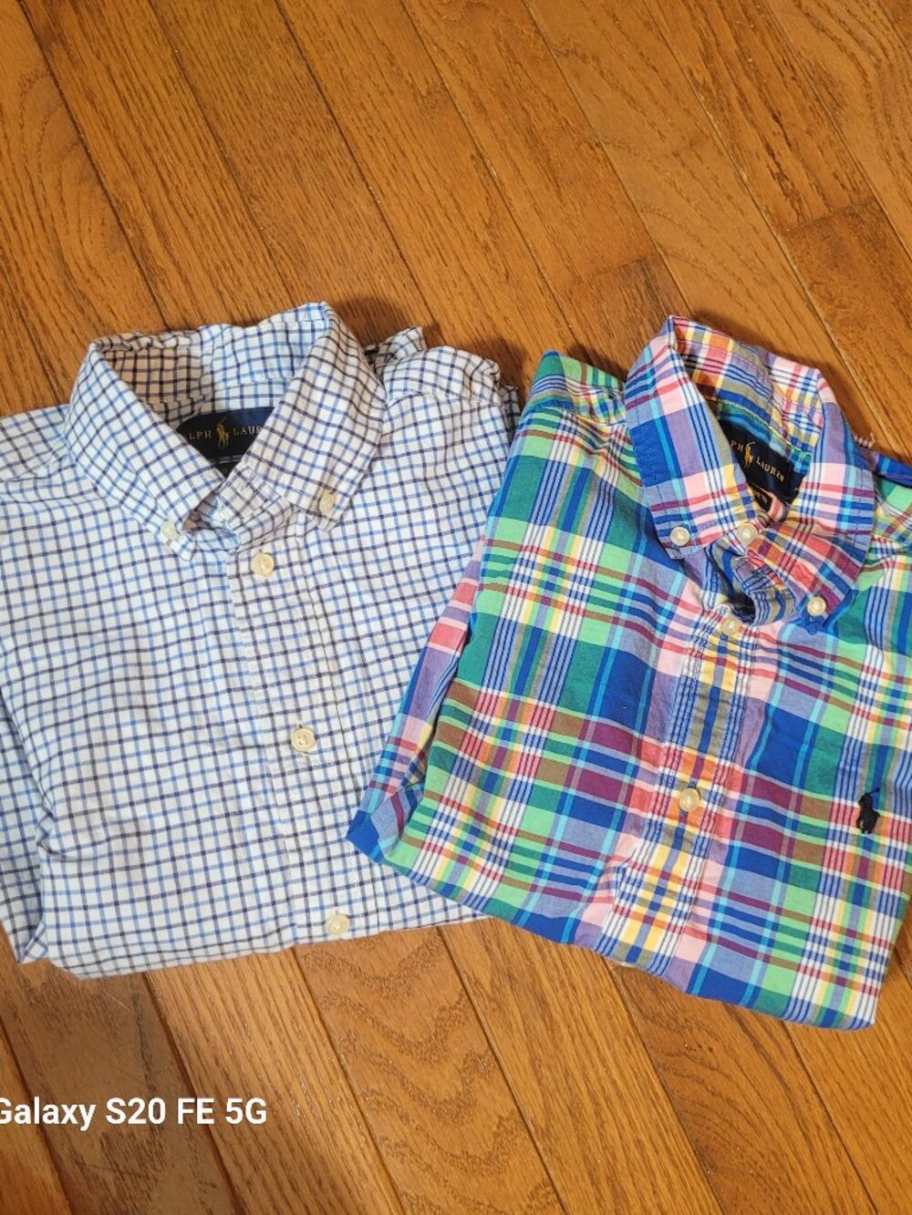 Two Ralph Lauren Button Down Shirts